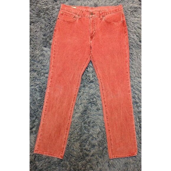 Levis 511 Corduroy Pants Size 36 x 32 Classic Salmon Pink Casual Nantucket EUC! - Picture 3 of 10